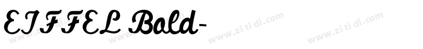EIFFEL Bold字体转换 EIFFEL Bold字体转换